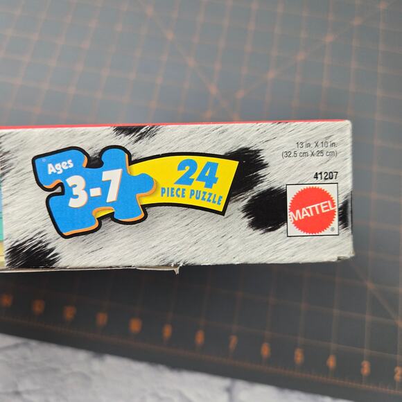 VTG Mattel 101 Dalmatians 24 Piece Jigsaw Puzzle 1996 Ages 3 to 7 Mailbox Stamps - Picture 3 of 6